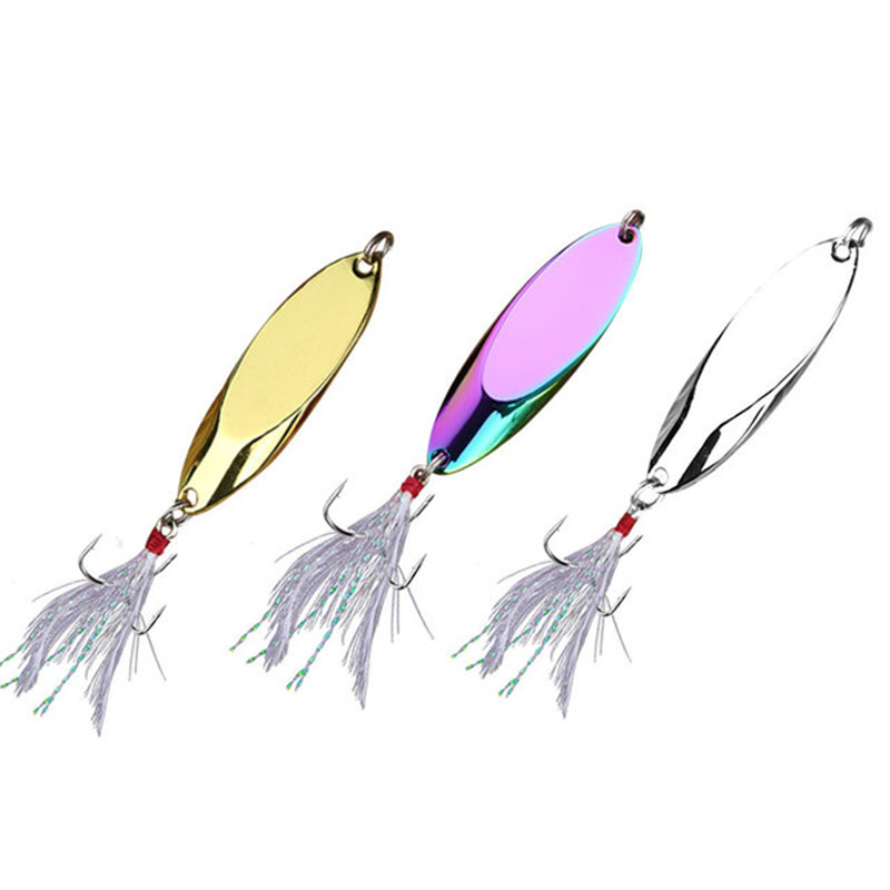 Fishing Hook Treble - 1pc 2.5g-35g 금속 스푼 루어 샤프