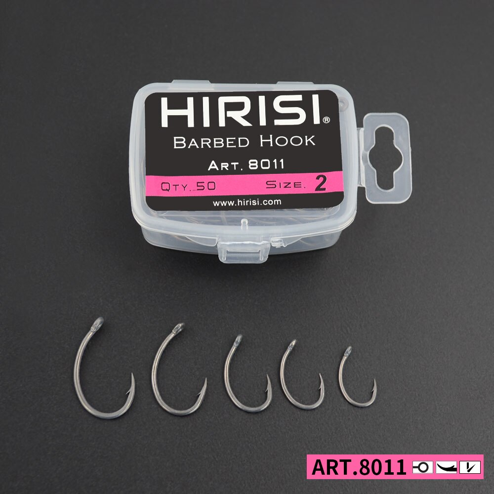 Fishing Hook Circle - Hirisi 잉어 낚시 후크, PTFE 코팅,