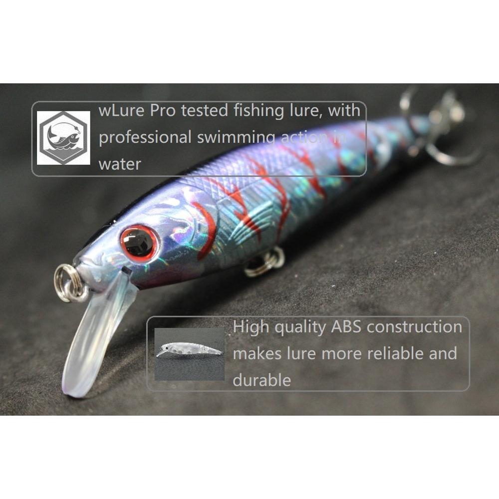 WLure 낚시 미끼 10cm 14g 조인티드 미노우  - Fishing Hook Size 리뷰 및 가격