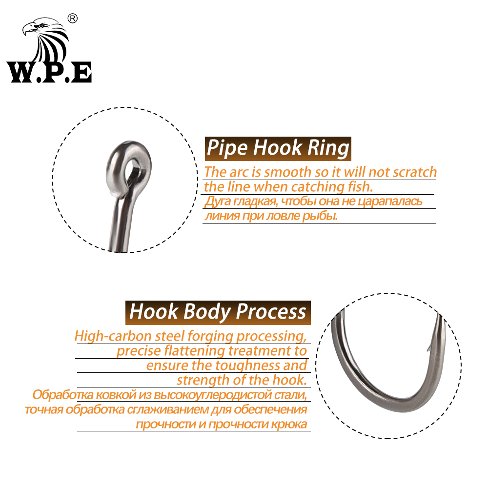 W.P.E BKK 30 개/몫 낚시 후크 1 #-8 # - Fishing Hook Circle 리뷰 및 가격
