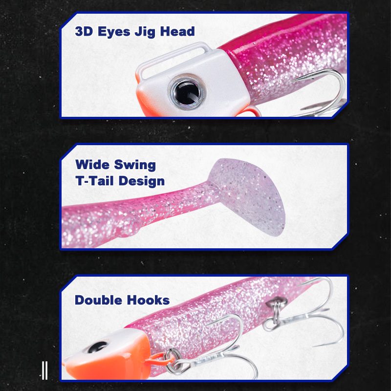 D1 110mm 34g 싱킹 메탈 지그 소프트 낚시 루 - Fishing Hook Treble 리뷰 및 가격