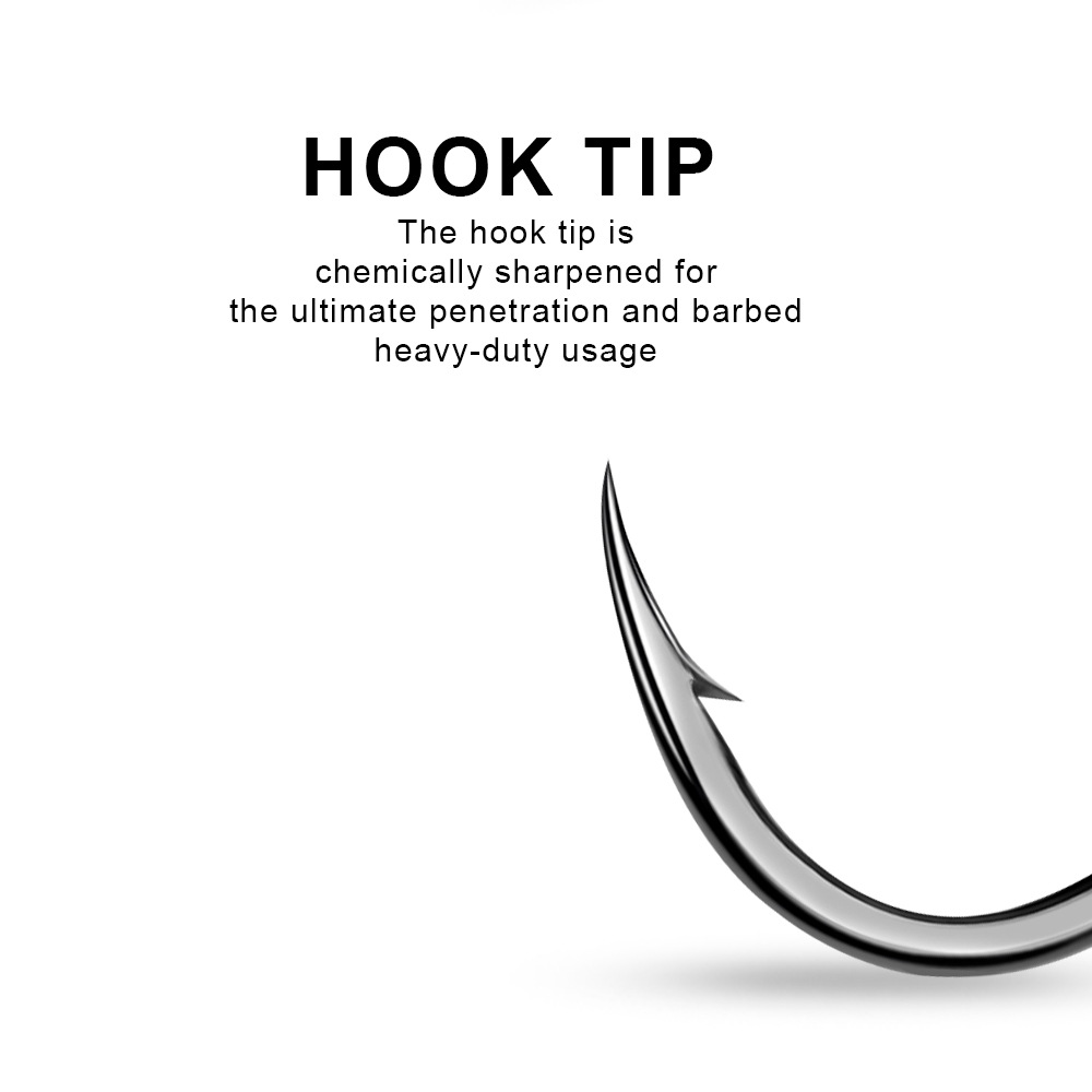 100개입 인라인 원형 훅, 바닷물용 바브 싱글 훅,  - Fishing Hook Circle 리뷰 및 가격