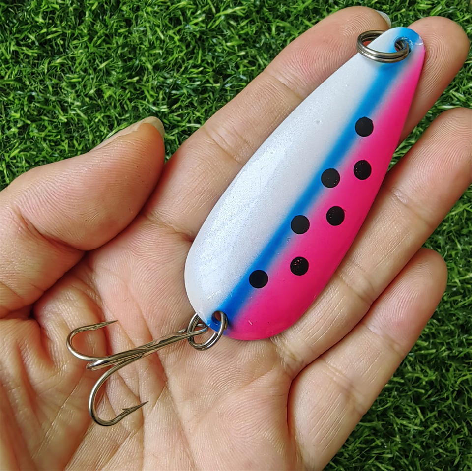 스피너 스푼 루어 금속 하드 미끼, 인공 스팽글 스윔베 - Fishing Hook Treble 리뷰 및 가격