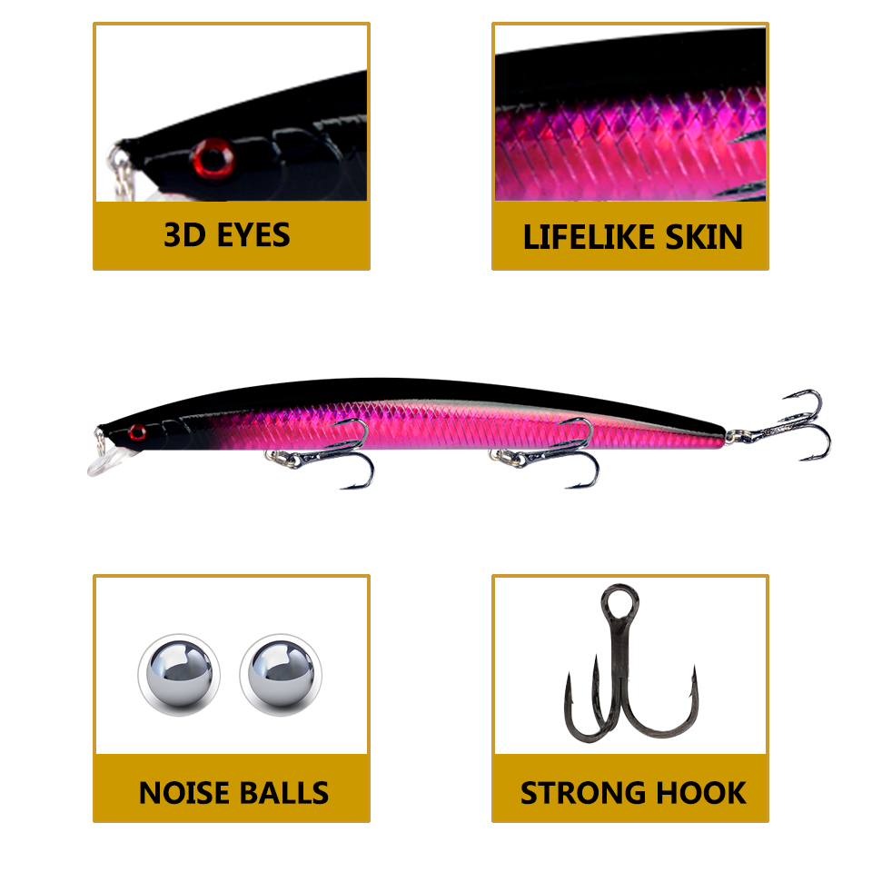 1PC 플로팅 미노우 루어 하드 스윔베이트 트레블 훅  - Fishing Hook Treble 리뷰 및 가격