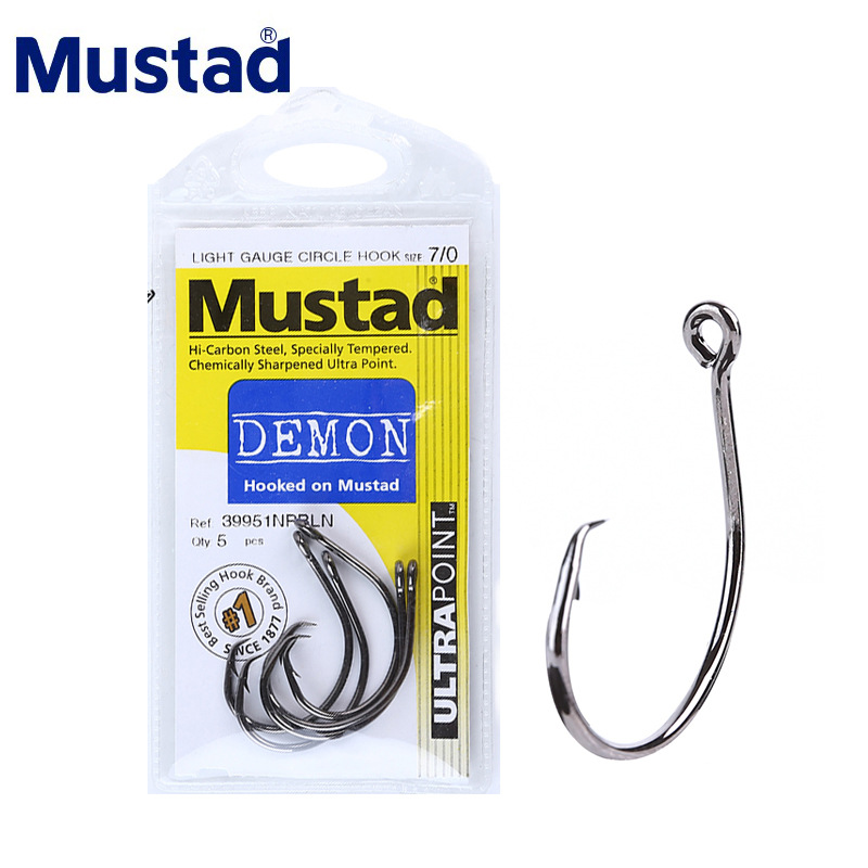 무스타드 39951 #   낚시 후크 원형 고 탄소강  - Fishing Hook Barbless 리뷰 및 가격