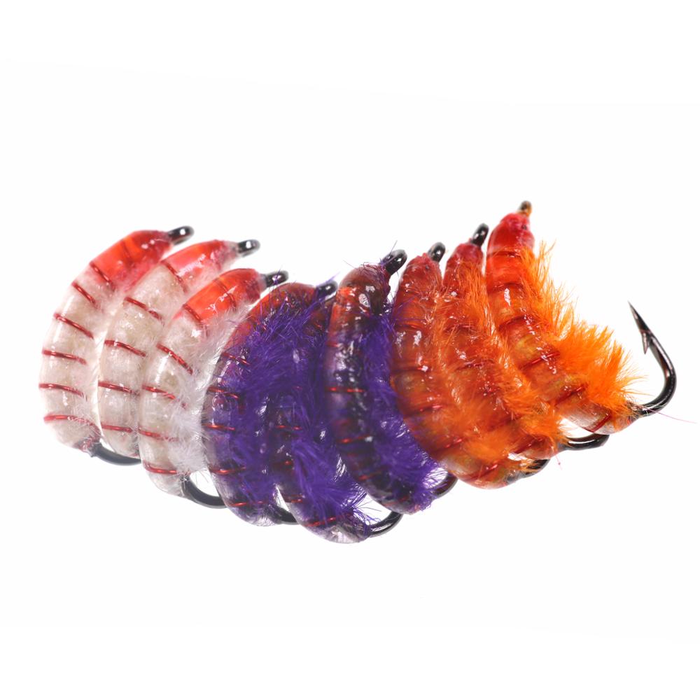 6개/8개 # 10개의 빠르게 침몰하는 체코 님프 스커 - Fishing Hook Size 리뷰 및 가격