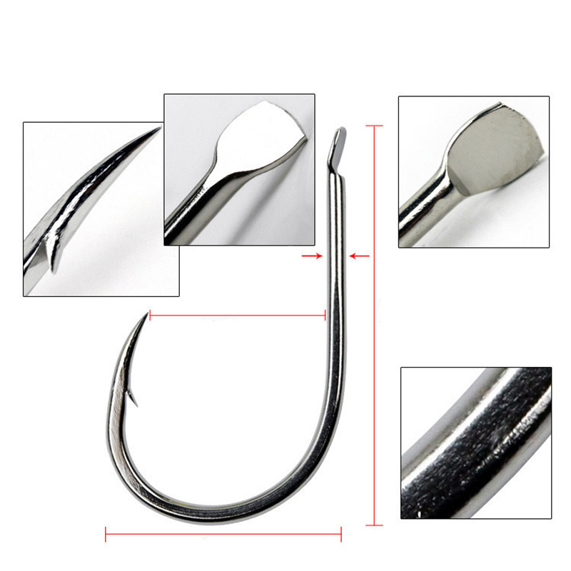 7 사이즈 가시 낚시 후크, 블랙 서클 고 탄소강 날카 - Fishing Hook Circle 리뷰 및 가격