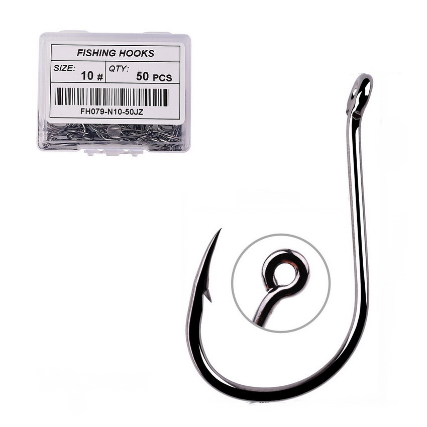 고 탄소 스테인레스 스틸 낚시 바늘 50 개/20 개, - Fishing Hook Circle 리뷰 및 가격